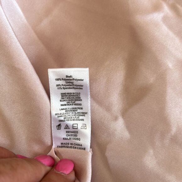 Bishop + Young rose gold long sleeve open blazer Size M New - Picture 10 of 10